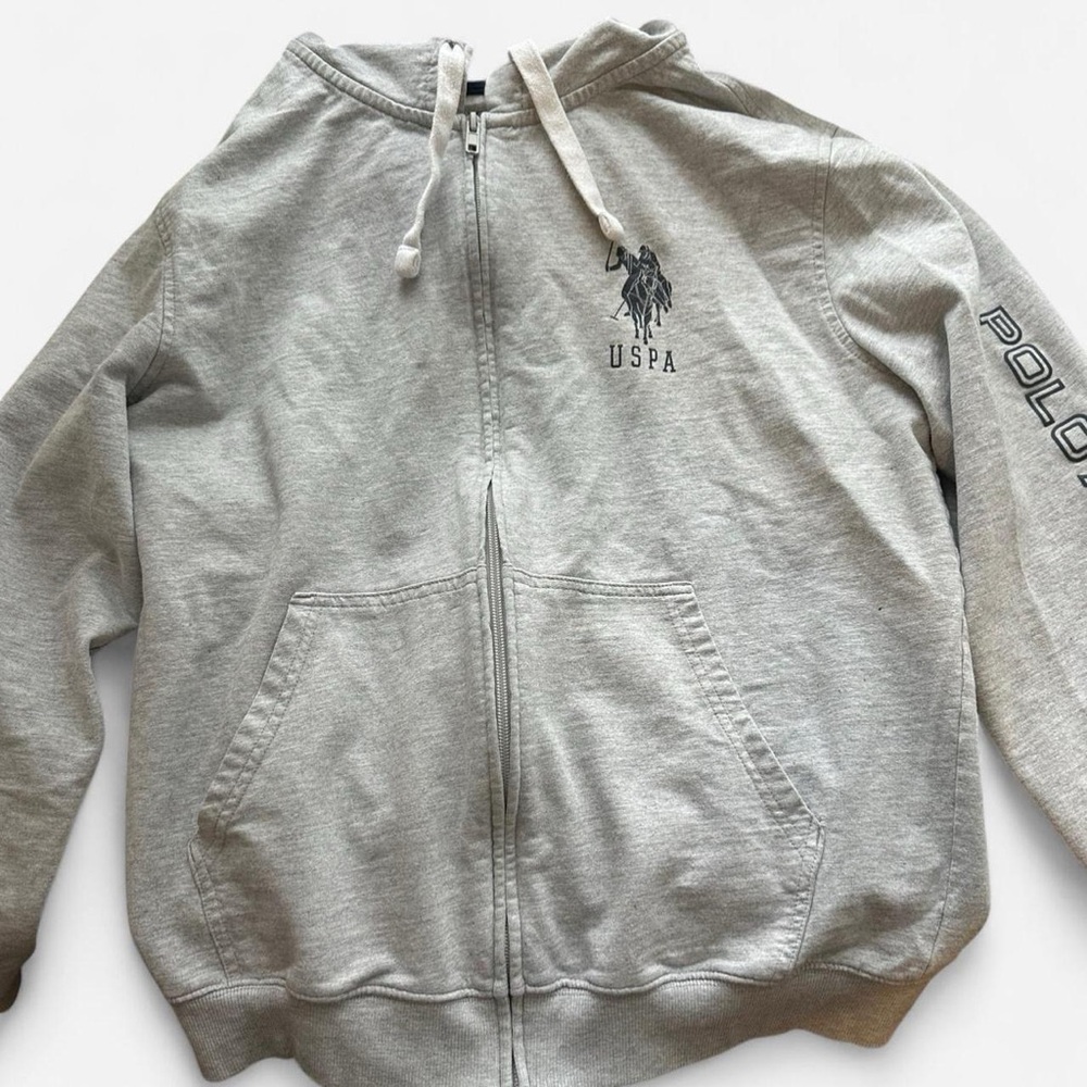 U.S. Polo Assn. Gray women’s zip up Hoodie